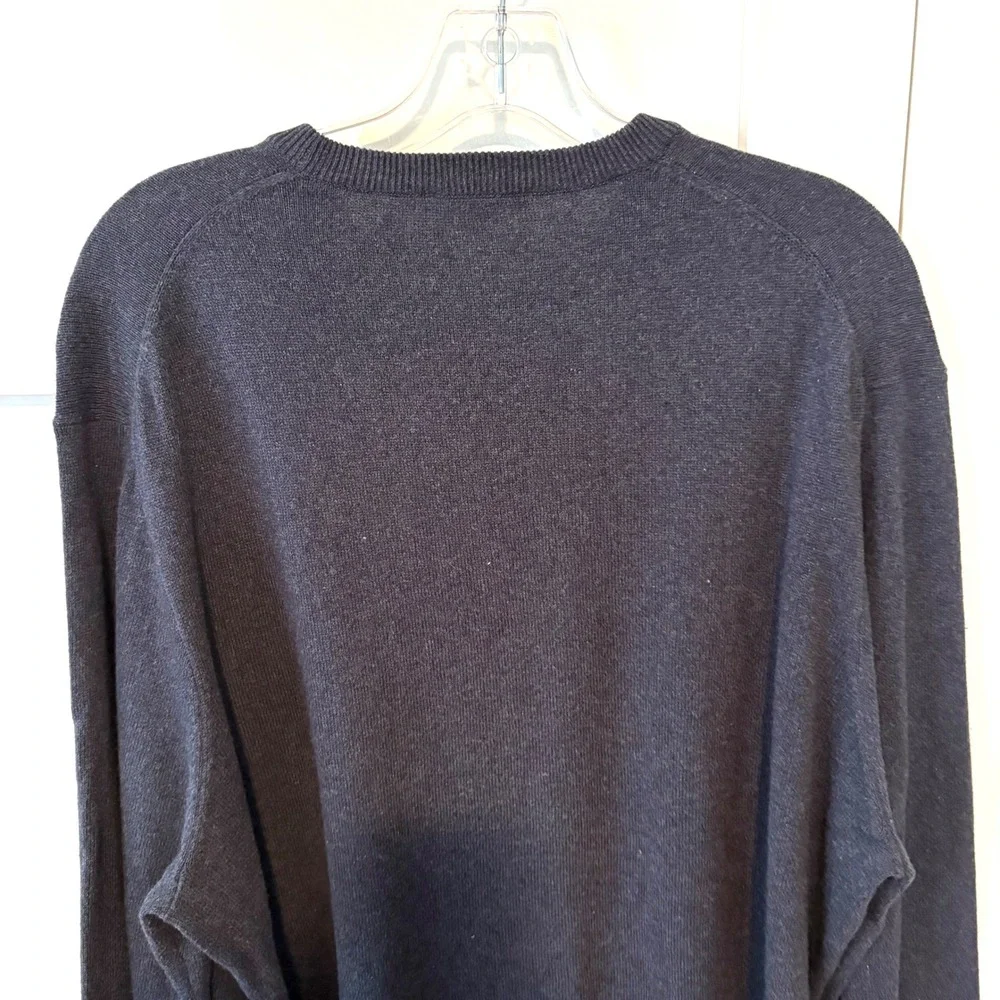 J. Crew Men's Dark Blue Cotton Cashmere Crewneck in Size XL‎